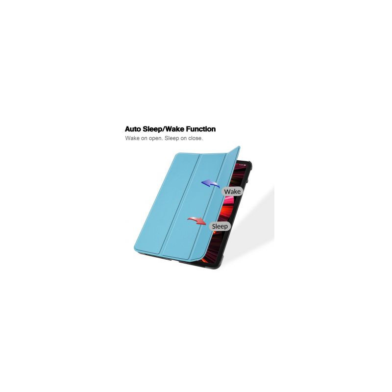 iLike iPad 10.9 10t Gen Tri-Fold Eco-Leather Stand Case Sky Blue