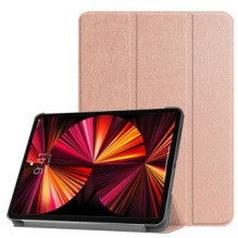 iLike iPad Pro 11 4th Gen Tri-Fold Eco-Leather Stand Case Rose Gold