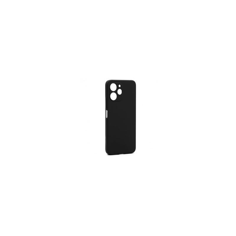 Prijunkite Xiaomi Redmi 12 / Redmi 12 5G aukščiausios kokybės minkštą lietimui jautrų silikoninį dėklą, juodą