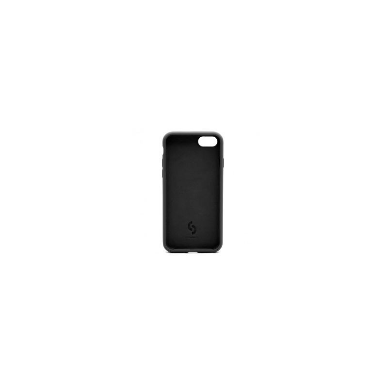 Prijunkite Apple iPhone 7 / 8 / SE2020 / SE2022 aukščiausios kokybės minkštas jutiklinis silikoninis dėklas, juodas