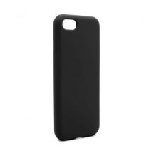 Prijunkite Apple iPhone 7 / 8 / SE2020 / SE2022 aukščiausios kokybės minkštas jutiklinis silikoninis dėklas, juodas