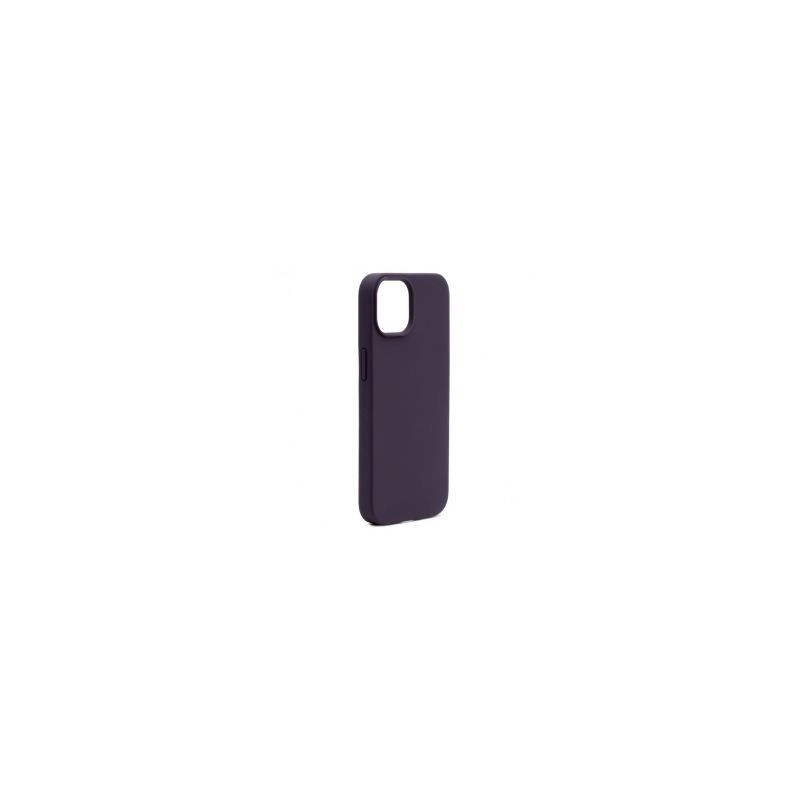 Prijunkite Apple iPhone 14 Premium Magsafe Soft Touch silikoninį dėklą nauja funkcija, violetinė