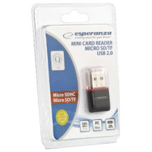 Esperanza EA134K card reader Black,Silver,Transparent USB 2.0