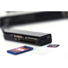 Ednet 85241 kortelių skaitytuvas USB 2.0 Black