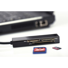 Ednet 85241 kortelių skaitytuvas USB 2.0 Black