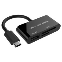 Gembird UHB-CR3-02 card reader USB 3.2 Gen 1 (3.1 Gen 1) Type-C Black