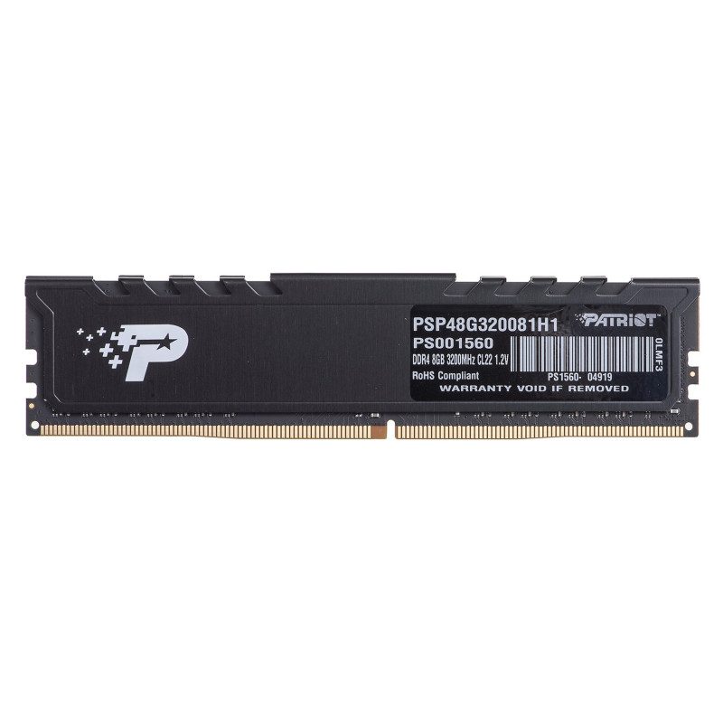 Patriot Memory Signature Premium PSP48G320081H1 atminties modulis 8 GB 1 x 8 GB DDR4 3200 MHz