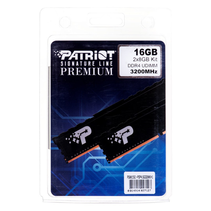 Patriot Memory Signature Premium PSP416G2666KH1 atminties modulis 16 GB 2 x 8 GB DDR 3200 MHz