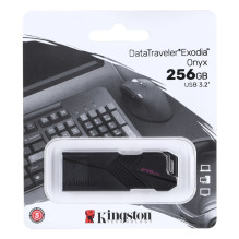 Kingston Technology DataTraveler Exodia Onyx USB atmintinė 256 GB USB Type-A 3.2 Gen 1 (3.1 Gen 1) Juoda