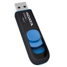 ADATA 64 GB DashDrive UV128 USB atmintinė A tipo USB 3.2 Gen 1 (3.1 Gen 1) Juoda, mėlyna