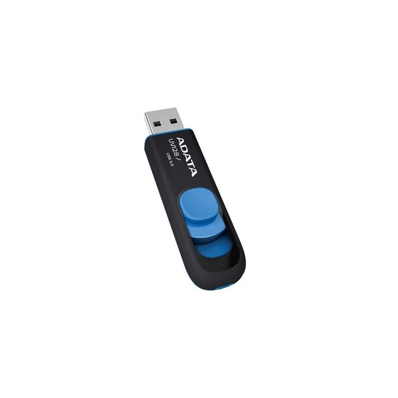 ADATA 64 GB DashDrive UV128 USB atmintinė A tipo USB 3.2 Gen 1 (3.1 Gen 1) Juoda, mėlyna