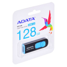 ADATA DashDrive UV128 128 GB USB atmintinė A tipo USB 3.2 Gen 1 (3.1 Gen 1) Juoda, mėlyna