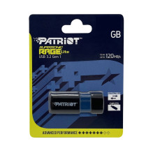 Patriot Memory Supersonic Rage Lite USB atmintinė 64 GB USB Type-A 3.2 Gen 1 (3.1 Gen 1) Juoda, mėlyna