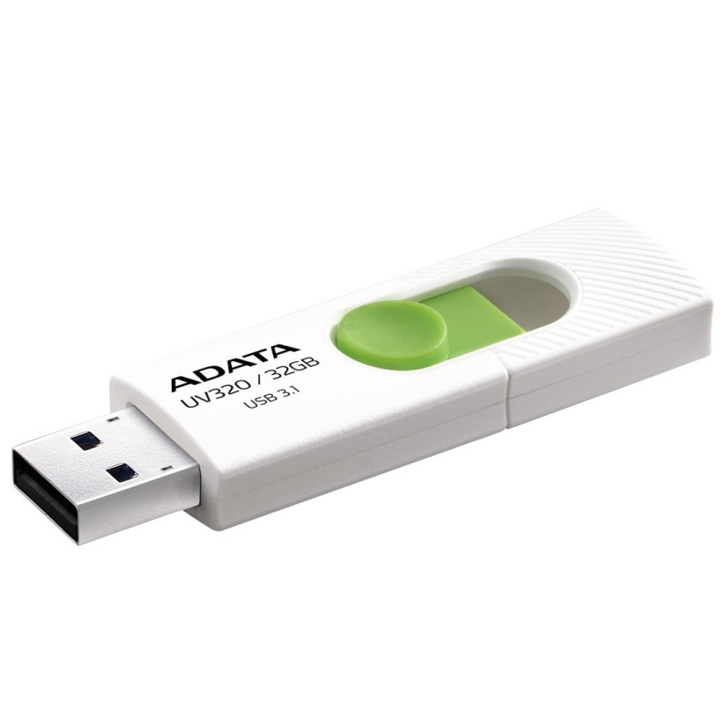 ADATA UV320 USB atmintinė 32 GB USB Type-A 3.2 Gen 1 (3.1 Gen 1) Žalia, balta