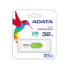 ADATA UV320 USB atmintinė 32 GB USB Type-A 3.2 Gen 1 (3.1 Gen 1) Žalia, balta