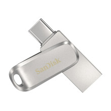 „SanDisk Ultra Dual Drive Luxe“ USB atmintinė 256 GB A tipo USB / USB tipo C 3.2 Gen 1 (3.1 Gen 1) Nerūdijantis plienas