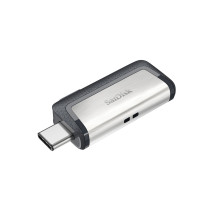 Sandisk Ultra Dual Drive USB Type-C USB atmintinė 128 GB USB Type-A / USB Type-C 3.2 Gen 1 (3.1 Gen 1) Juoda, sidabrinė