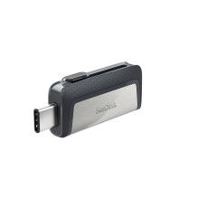 Sandisk Ultra Dual Drive USB Type-C USB atmintinė 128 GB USB Type-A / USB Type-C 3.2 Gen 1 (3.1 Gen 1) Juoda, sidabrinė