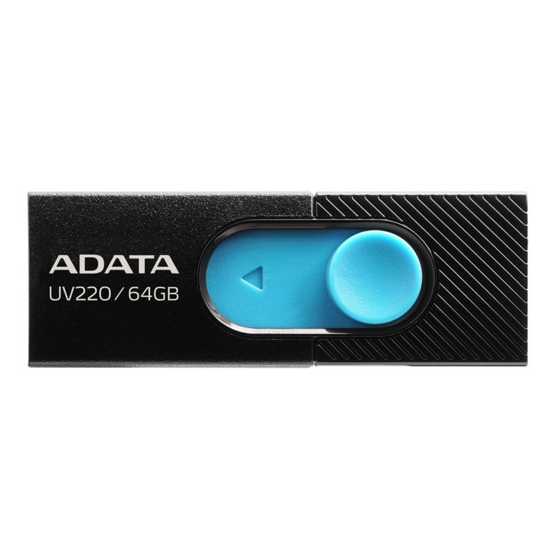 ADATA UV220 USB atmintinė 64 GB USB Type-A 2.0 juoda, mėlyna