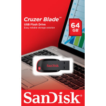 SanDisk Cruzer Blade USB atmintinė 64 GB USB Type-A 2.0 Black, Red