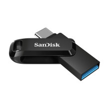 „SanDisk Ultra Dual Drive Go“ USB atmintinė 64 GB A tipo USB / USB tipo C 3.2 Gen 1 (3.1 Gen 1) Juoda