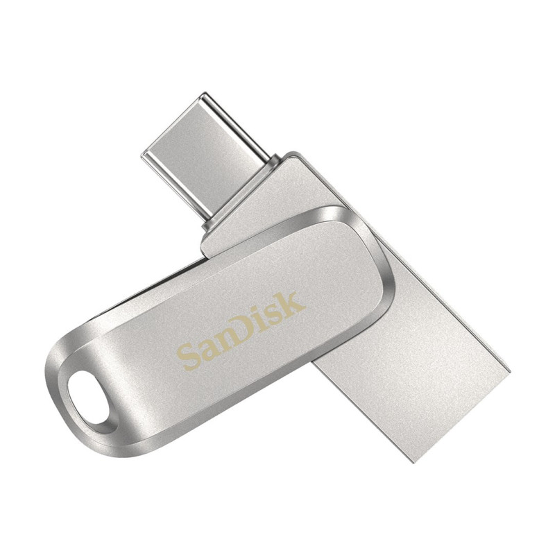 „SanDisk Ultra Dual Drive Luxe“ USB atmintinė 32 GB A tipo USB / USB tipo C 3.2 Gen 1 (3.1 Gen 1) Nerūdijantis plienas