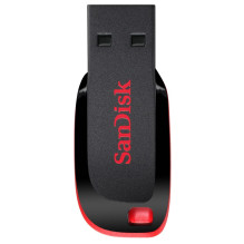 SanDisk Cruzer Blade USB atmintinė 128 GB USB Type-A 2.0 juoda, raudona