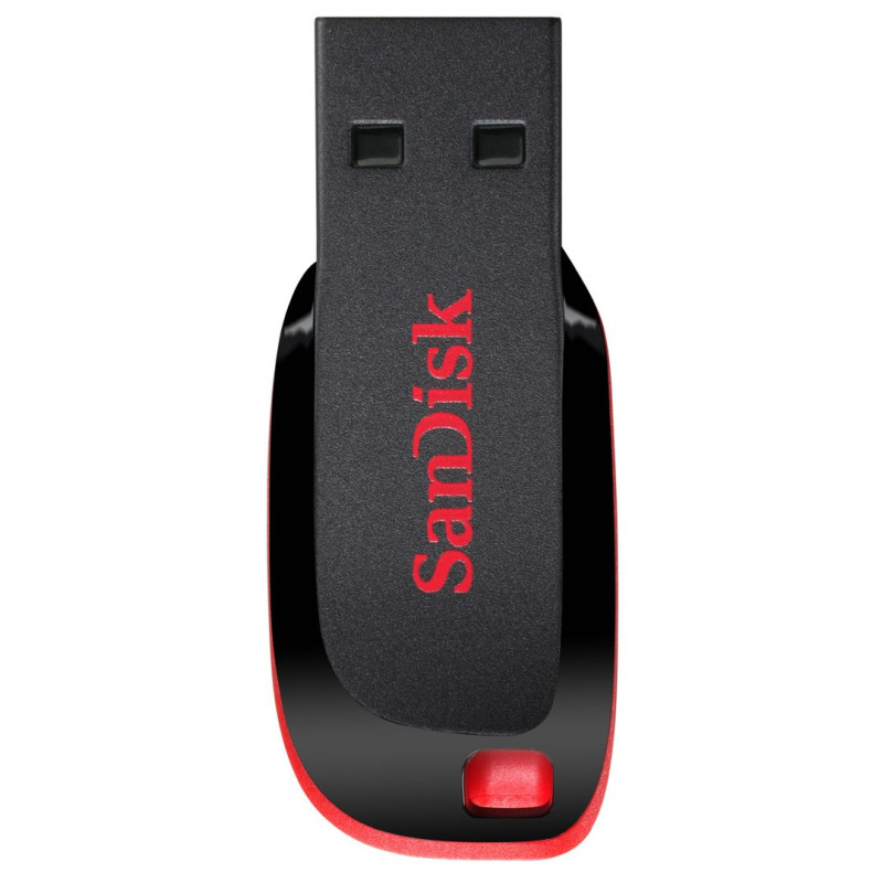 SanDisk Cruzer Blade USB atmintinė 128 GB USB Type-A 2.0 juoda, raudona