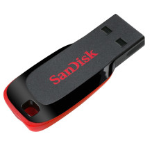 SanDisk Cruzer Blade USB atmintinė 128 GB USB Type-A 2.0 juoda, raudona