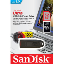 SanDisk Ultra USB atmintinė 32 GB USB Type-A 3.2 Gen 1 (3.1 Gen 1) Juoda