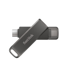 SanDisk iXpand USB atmintinė 256 GB USB Type-C / Lightning 3.2 Gen 1 (3.1 Gen 1) Juoda