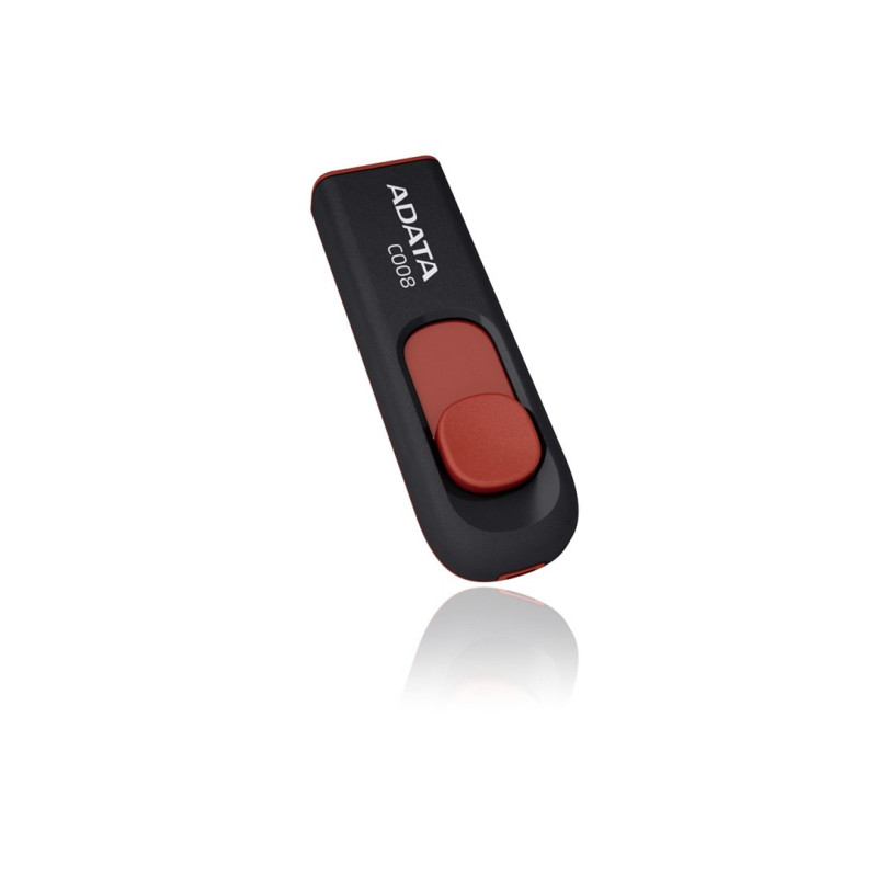 ADATA 32GB C008 USB atmintinė USB Type-A 2.0 juoda, raudona