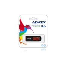 ADATA 32GB C008 USB atmintinė USB Type-A 2.0 juoda, raudona