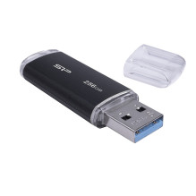 SILICON POWER Blaze B02 Pendrive USB atmintinė 256 GB USB Type-A 3.2 Gen 1 (SP256GBUF3B02V1K) Juoda