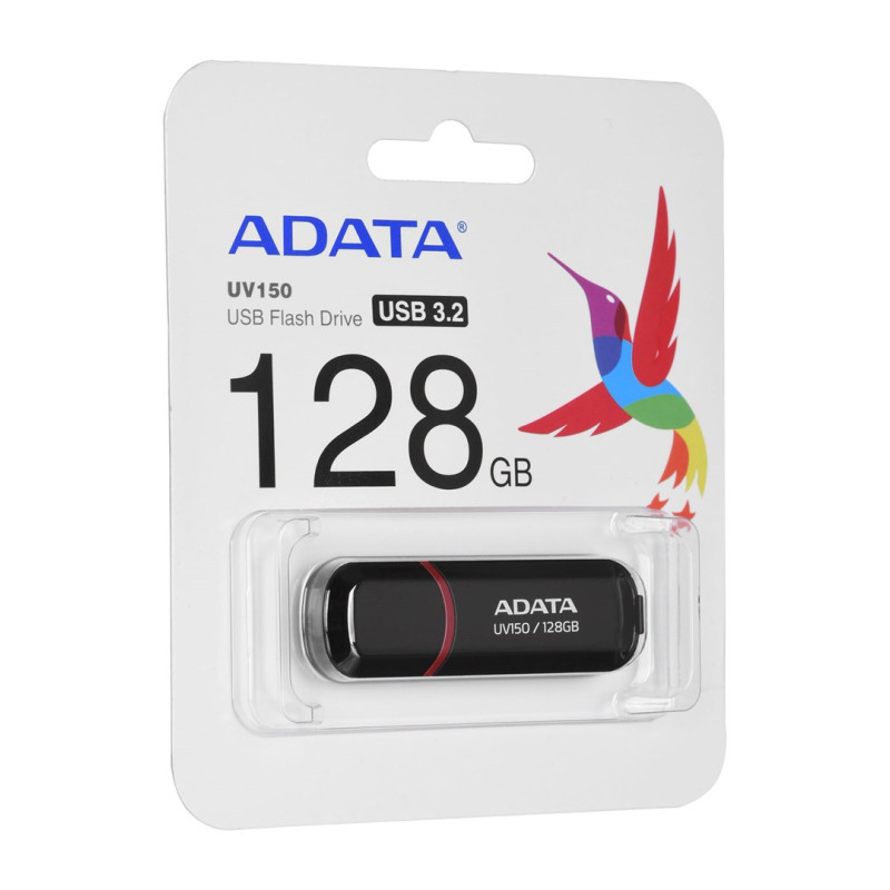 ADATA AUV150-128G-RBK USB atmintinė 128 GB USB Type-A 3.2 Gen 1 (3.1 Gen 1) Juoda