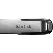 SanDisk ULTRA FLAIR USB atmintinė 64 GB USB Type-A 3.2 Gen 1 (3.1 Gen 1) Juoda, sidabrinė