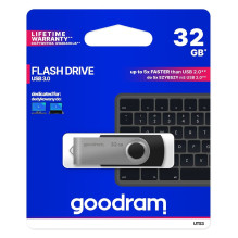 Goodram UTS3 USB atmintinė 32 GB USB Type-A 3.2 Gen 1 (3.1 Gen 1) Juoda