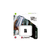 Kingston Technology 128GB micSDXC Canvas Select Plus 100R A1 C10 Single Pack be ADP