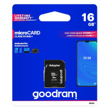 Goodram M1AA-0160R12 atminties kortelė 16 GB MicroSDHC Class 10 UHS-I