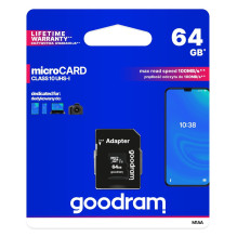 Goodram M1AA-0640R12 atminties kortelė 64 GB MicroSDXC Class 10 UHS-I