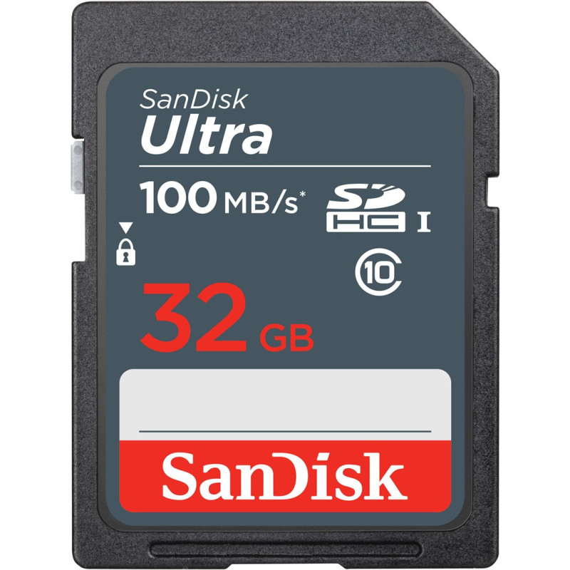 SanDisk Ultra 32GB SDHC atminties kortelė 100MB / s atminties kortelė UHS-I 10 klasė