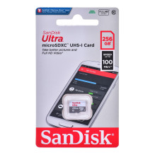 SanDisk Ultra 256 GB MicroSDXC UHS-I 10 klasė