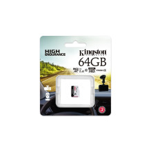 Kingston Technology High Endurance 64 GB MicroSD UHS-I 10 klasė