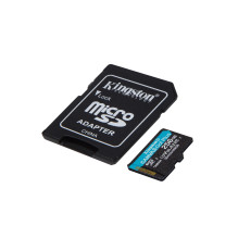 Kingston Technology 256GB microSDXC Canvas Go Plus 170R A2 U3 V30 kortelė + ADP