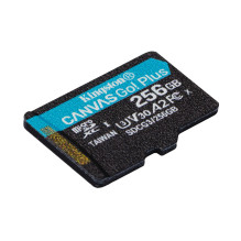 Kingston Technology 256GB microSDXC Canvas Go Plus 170R A2 U3 V30 Card + ADP