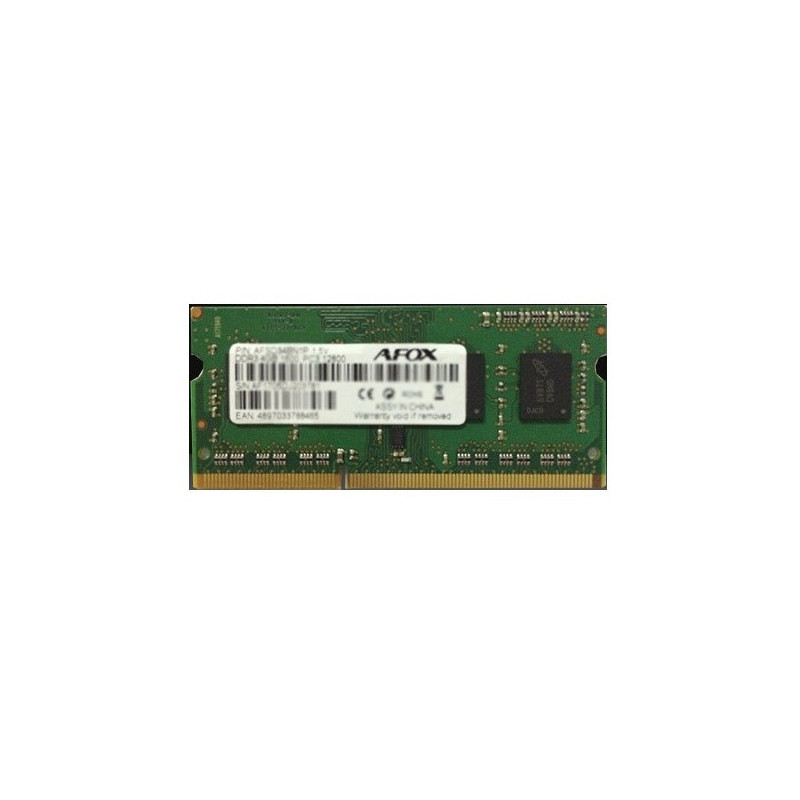 AFOX SO-DIMM DDR3 8GB atminties modulis 1600 MHz