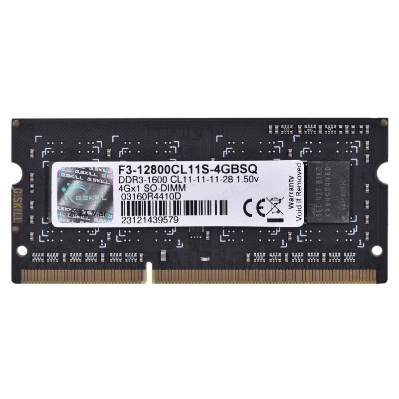 G.Skill 4GB DDR3-1600 SQ atminties modulis 1 x 4 GB 1066 MHz