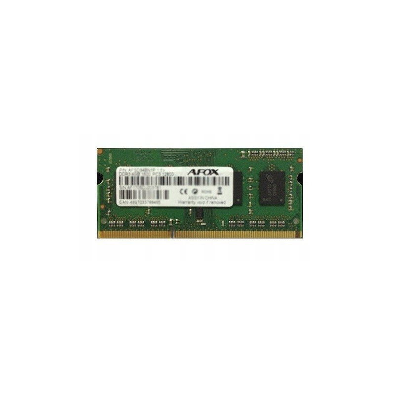 AFOX SO-DIMM DDR3 8GB atminties modulis 1333 MHz