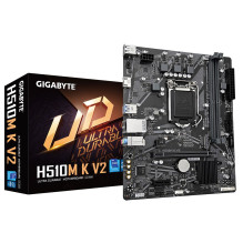 Gigabyte H510M K V2 Motherboard - Supports Intel Core 11th CPUs, up to 3200MHz DDR4 (OC), 1xPCIe 3.0 M.2, GbE LAN, USB 3