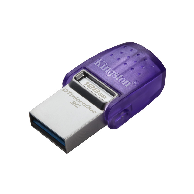 Kingston Technology DataTraveler microDuo 3C USB atmintinė 64 GB A tipo USB / USB Type-C 3.2 Gen 1 (3.1 Gen 1) Violetinė